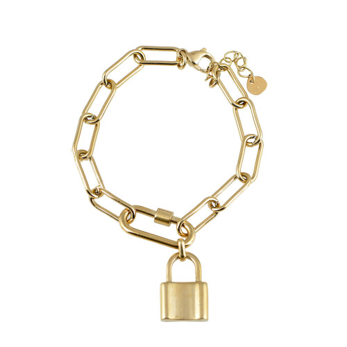 LOCKED UP BRACELET GOLD