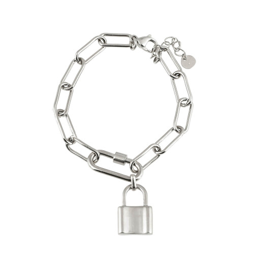 LOCKED UP BRACELET SILVER