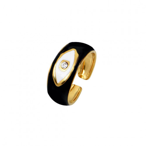 EVIL EYE RING BLACK