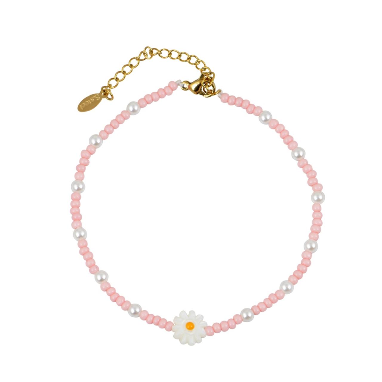 PINK DAISY ANKLET