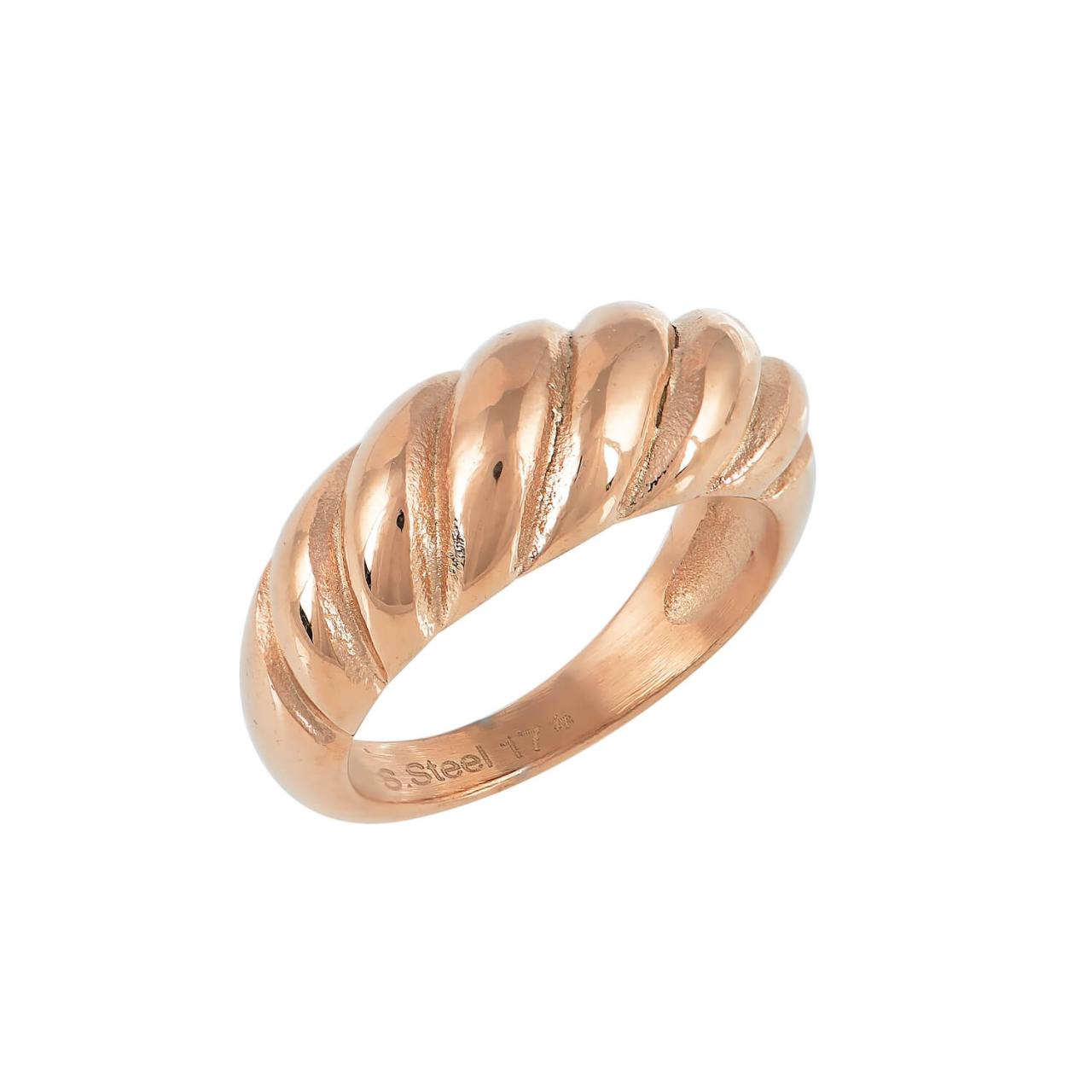 BRAID RING ROSE